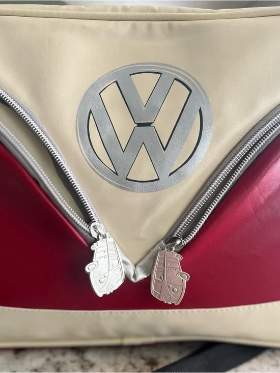 Volkswagen Van VW Collection Red and Silver Crossbody Bag - Picture 2 of 10